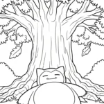 coloriage Snorlax à imprimer gratuitement