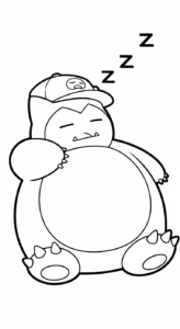 coloriage Snorlax en ligne
