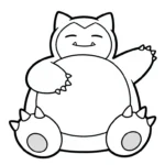 coloriage Snorlax à imprimer pour enfant de 6 ans