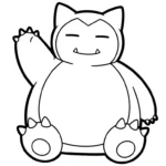 coloriage Snorlax à imprimer pdf gratuit