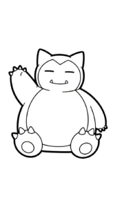 coloriage Snorlax à imprimer pdf gratuit