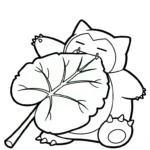 coloriage Snorlax à imprimer pour enfant de 7 ans