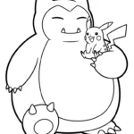 coloriage Snorlax à imprimer gratuit