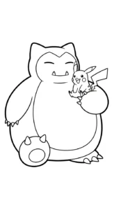 coloriage Snorlax à imprimer gratuit
