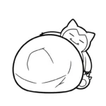 coloriage Snorlax pour enfants a imprimer gratuit