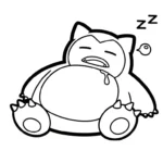 coloriage Snorlax pour enfant de 2 ans