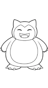 coloriage Snorlax a dessiner en ligne