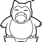 coloriage Snorlax pour enfant de 10 ans