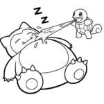 coloriage Snorlax de pour enfants