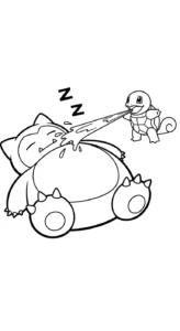coloriage Snorlax de pour enfants
