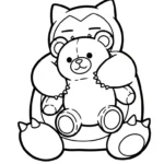 coloriage Snorlax a imprimer gratuitement