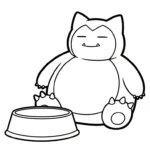 coloriage Snorlax d
