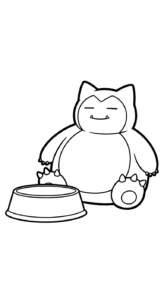 coloriage Snorlax d