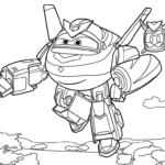 coloriage Super Wings en ligne pour enfant