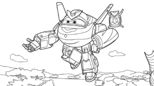 coloriage Super Wings en ligne pour enfant