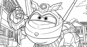 coloriage Super Wings en ligne pour enfant