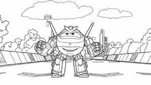 coloriage Super Wings a dessiner en ligne