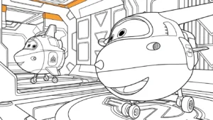 coloriage Super Wings pour enfants