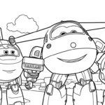 coloriage Super Wings pour enfant a imprimer gratuit