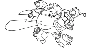imprimer coloriage Super Wings pour enfant