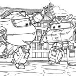 coloriage Super Wings et dessins
