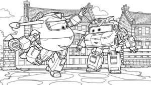 coloriage Super Wings et dessins