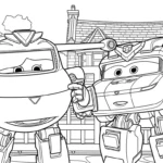 coloriage Super Wings a imprimer gratuit