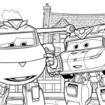 imprimer coloriage Super Wings pour enfant