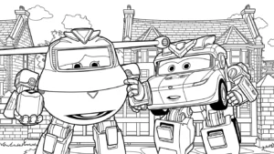 imprimer coloriage Super Wings pour enfant