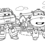 coloriage Super Wings à imprimer