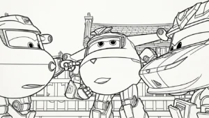 coloriage Super Wings gratuit