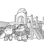coloriage Super Wings à imprimer gratuit