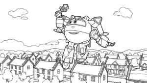 coloriage Super Wings gratuit en ligne