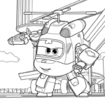 télécharger coloriage Super Wings gratuit