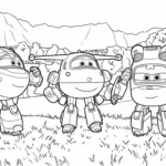 a imprimer coloriage Super Wings gratuit