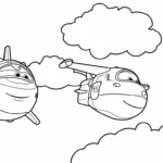 coloriage Super Wings gratuit