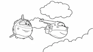 coloriage Super Wings gratuit