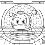 coloriage Super Wings à imprimer kawaii
