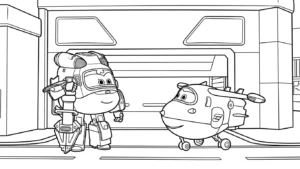 imprimer coloriage Super Wings gratuit