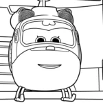 coloriage Super Wings pour enfant à imprimer