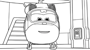 coloriage Super Wings pour enfant à imprimer