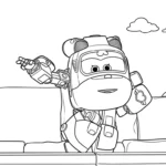 coloriage Super Wings a telecharger