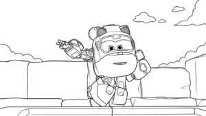 coloriage Super Wings a telecharger