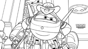 coloriage Super Wings pour enfant gratuit