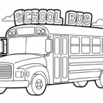 coloriage Autobus Scolaire updated à imprimer pour enfant de 7 ans