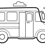 coloriage Autobus Scolaire updated à imprimer pour enfant de 6 ans