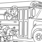 coloriage Autobus Scolaire updated pour enfants