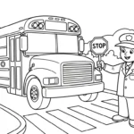 image pour coloriage Autobus Scolaire updated enfant
