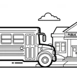 coloriage Autobus Scolaire updated a colorier en ligne
