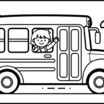 coloriage Autobus Scolaire updated à imprimer pdf